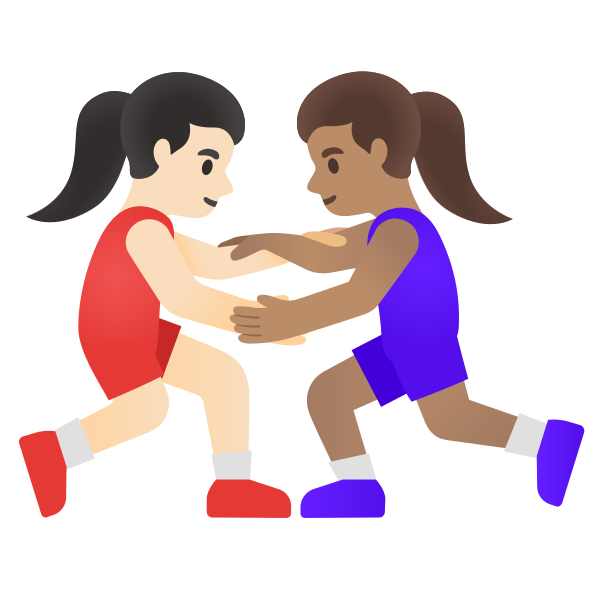 Emoji U1f469 1f3fb 200d 1faef 200d 1f469 1f3fd