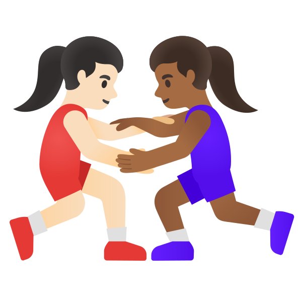 Emoji U1f469 1f3fb 200d 1faef 200d 1f469 1f3fe