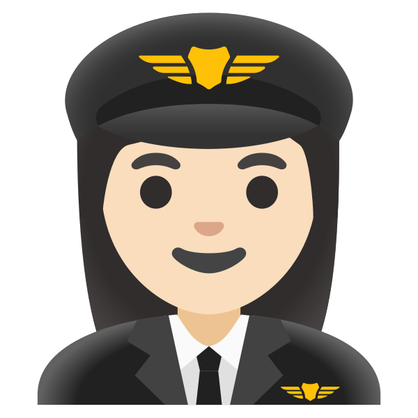 Emoji U1f469 1f3fb 200d 2708