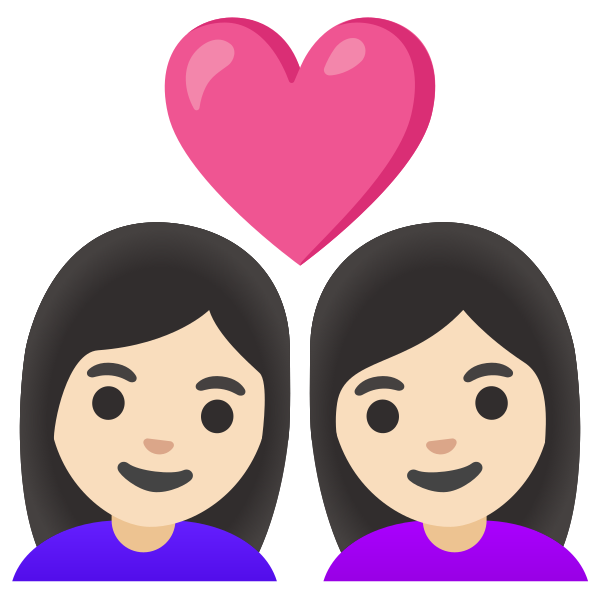 Emoji U1f469 1f3fb 200d 2764 200d 1f469 1f3fb