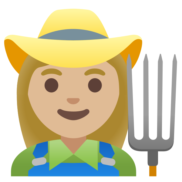 Emoji U1f469 1f3fc 200d 1f33e