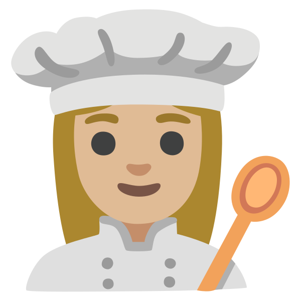 Emoji U1f469 1f3fc 200d 1f373