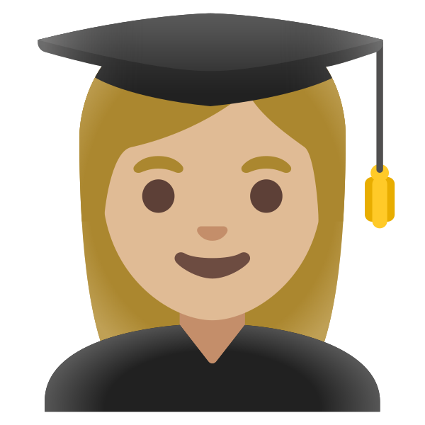 Emoji U1f469 1f3fc 200d 1f393