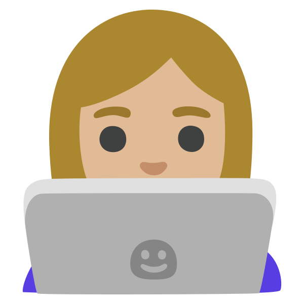 Emoji U1f469 1f3fc 200d 1f4bb