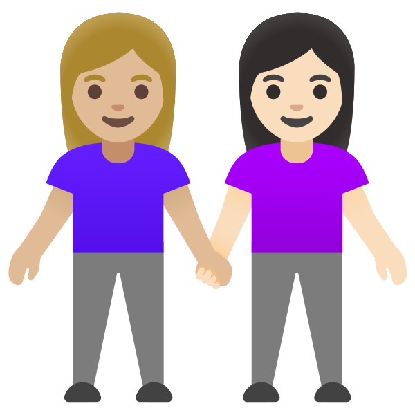 Emoji U1f469 1f3fc 200d 1f91d 200d 1f469 1f3fb