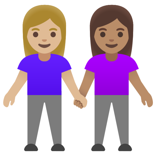 Emoji U1f469 1f3fc 200d 1f91d 200d 1f469 1f3fd