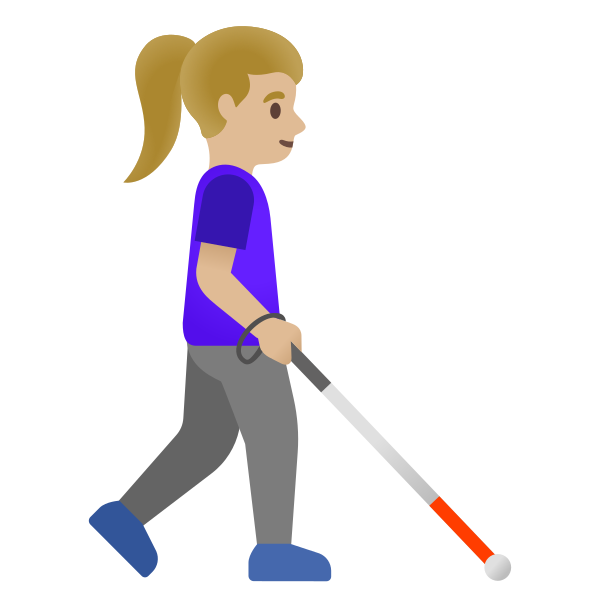 Emoji U1f469 1f3fc 200d 1f9af 200d 27a1