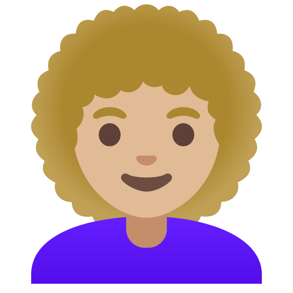 Emoji U1f469 1f3fc 200d 1f9b1
