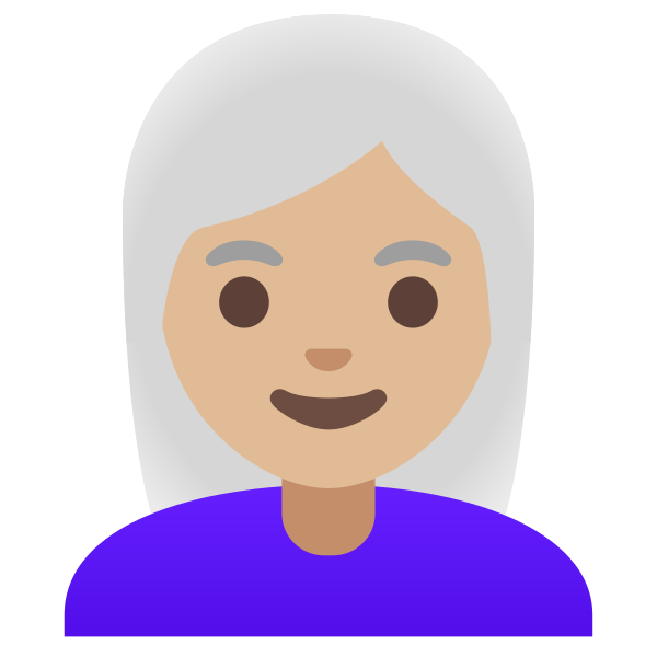 Emoji U1f469 1f3fc 200d 1f9b3