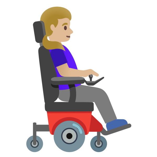 Emoji U1f469 1f3fc 200d 1f9bc 200d 27a1