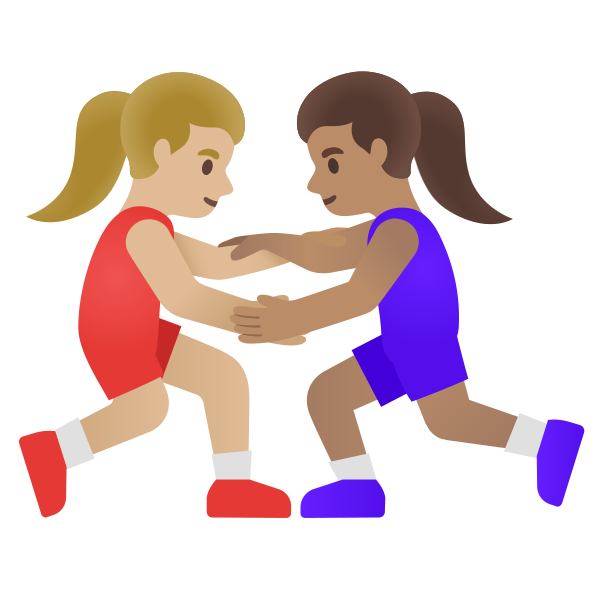 Emoji U1f469 1f3fc 200d 1faef 200d 1f469 1f3fd