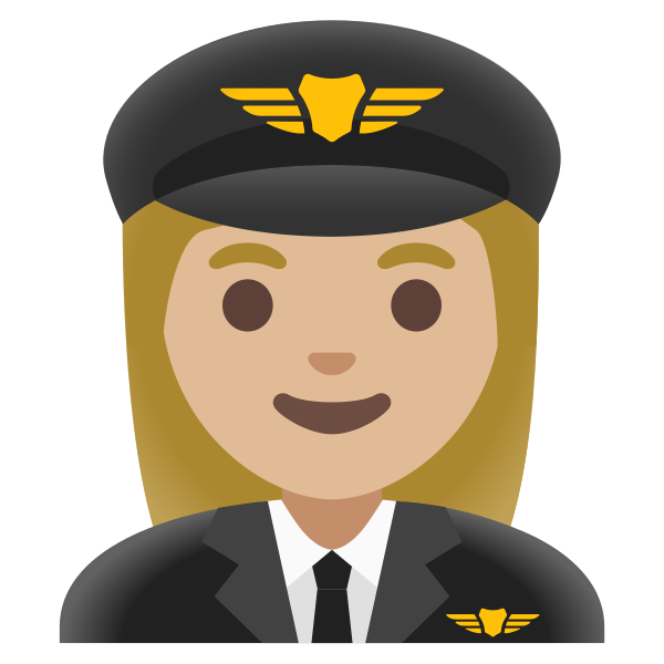 Emoji U1f469 1f3fc 200d 2708