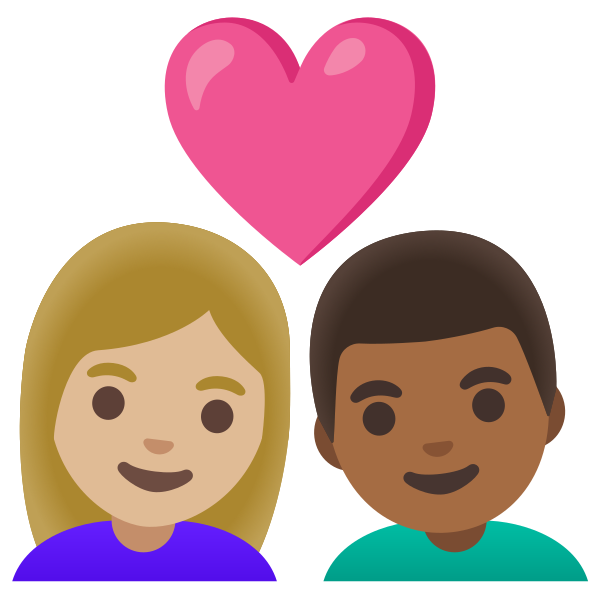 Emoji U1f469 1f3fc 200d 2764 200d 1f468 1f3fe