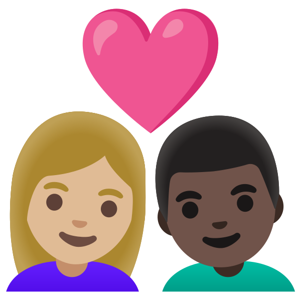 Emoji U1f469 1f3fc 200d 2764 200d 1f468 1f3ff