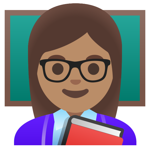 Emoji U1f469 1f3fd 200d 1f3eb