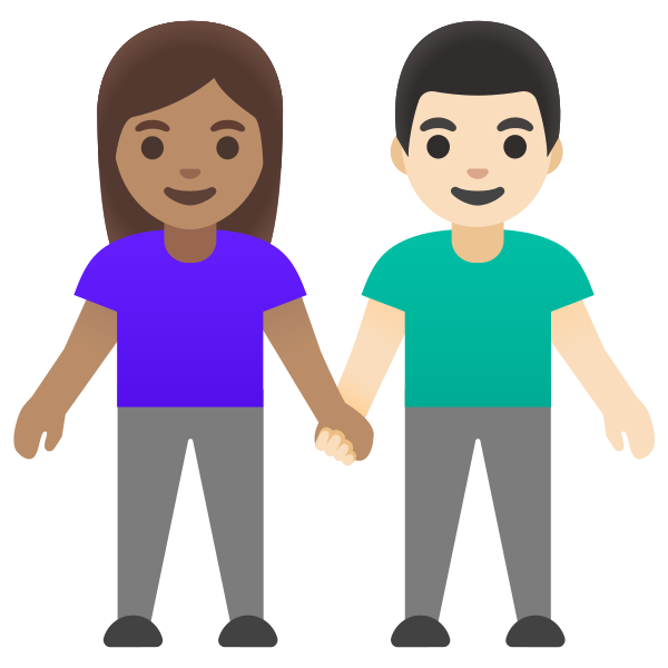 Emoji U1f469 1f3fd 200d 1f91d 200d 1f468 1f3fb