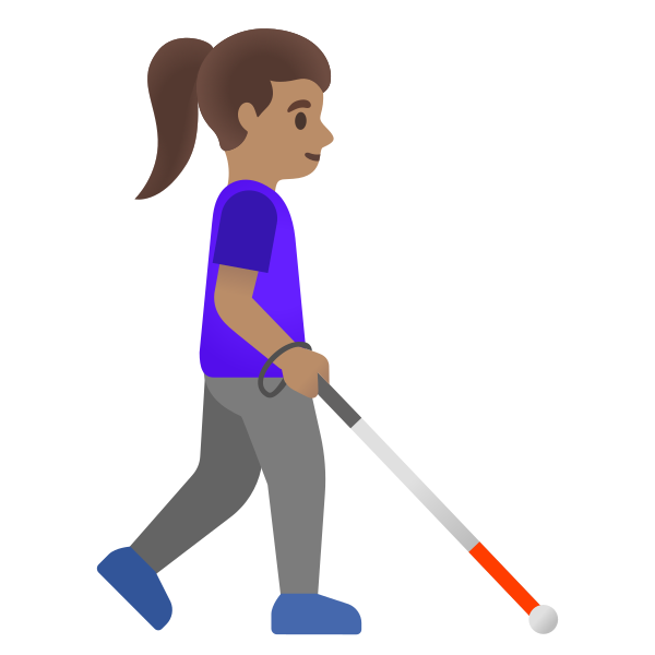 Emoji U1f469 1f3fd 200d 1f9af 200d 27a1