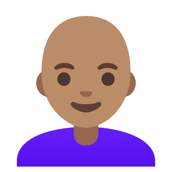 Emoji U1f469 1f3fd 200d 1f9b2