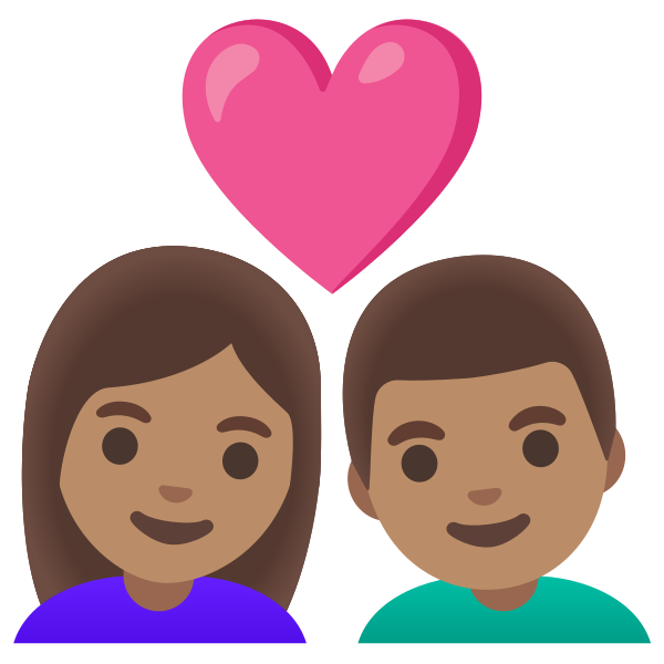 Emoji U1f469 1f3fd 200d 2764 200d 1f468 1f3fd