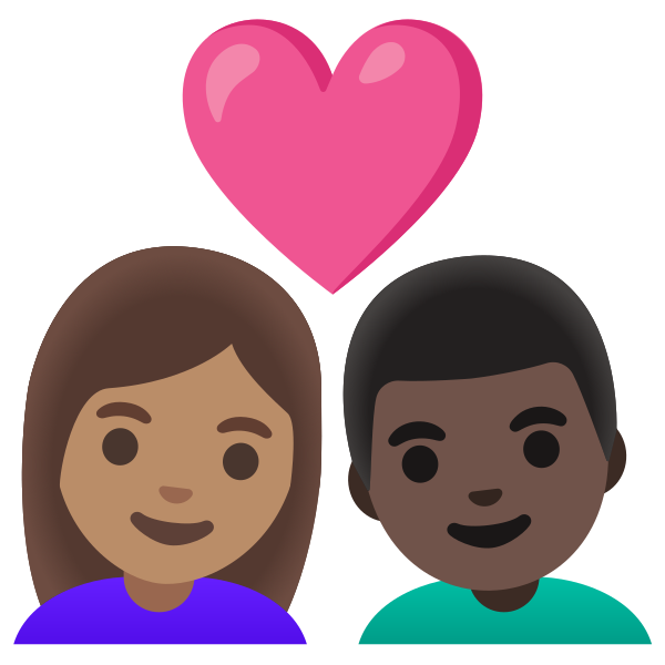 Emoji U1f469 1f3fd 200d 2764 200d 1f468 1f3ff