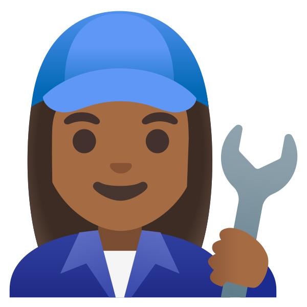 Emoji U1f469 1f3fe 200d 1f527