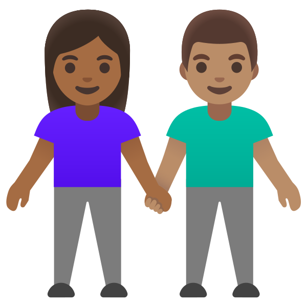 Emoji U1f469 1f3fe 200d 1f91d 200d 1f468 1f3fd