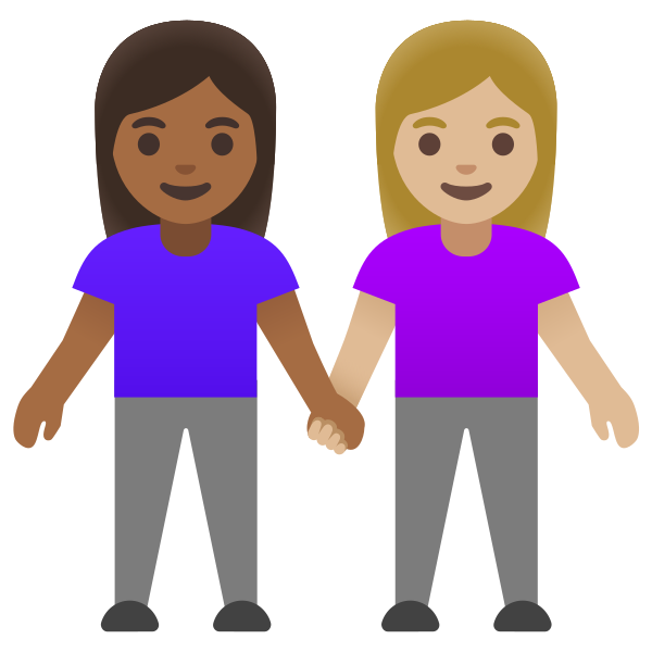Emoji U1f469 1f3fe 200d 1f91d 200d 1f469 1f3fc