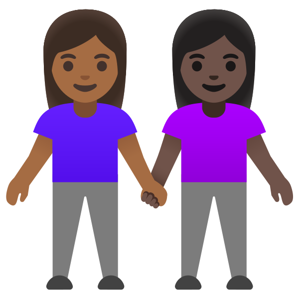 Emoji U1f469 1f3fe 200d 1f91d 200d 1f469 1f3ff