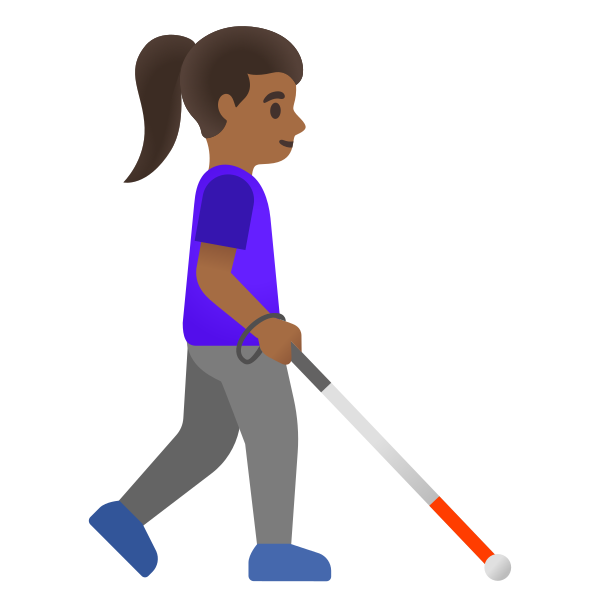 Emoji U1f469 1f3fe 200d 1f9af 200d 27a1
