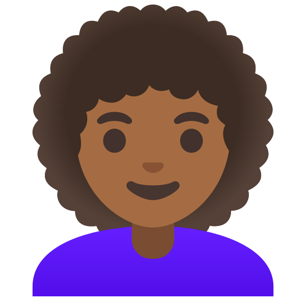 Emoji U1f469 1f3fe 200d 1f9b1