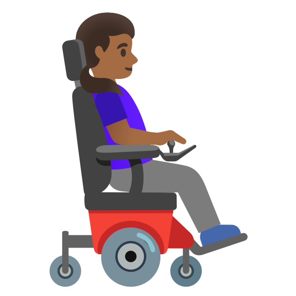 Emoji U1f469 1f3fe 200d 1f9bc 200d 27a1