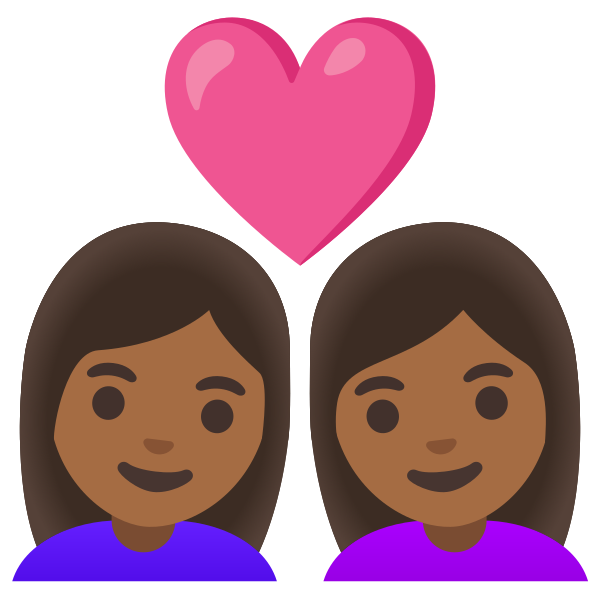 Emoji U1f469 1f3fe 200d 2764 200d 1f469 1f3fe