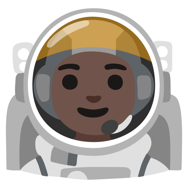Emoji U1f469 1f3ff 200d 1f680