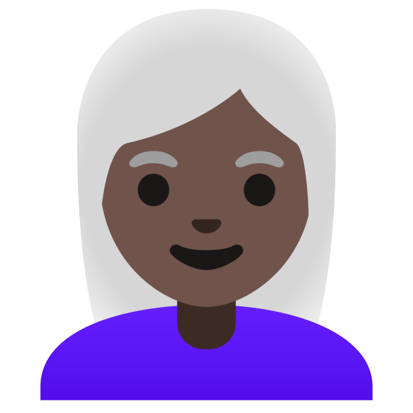 Emoji U1f469 1f3ff 200d 1f9b3