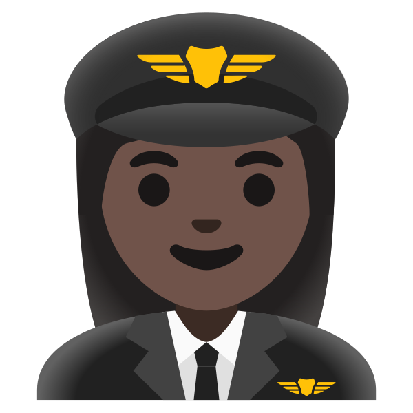 Emoji U1f469 1f3ff 200d 2708