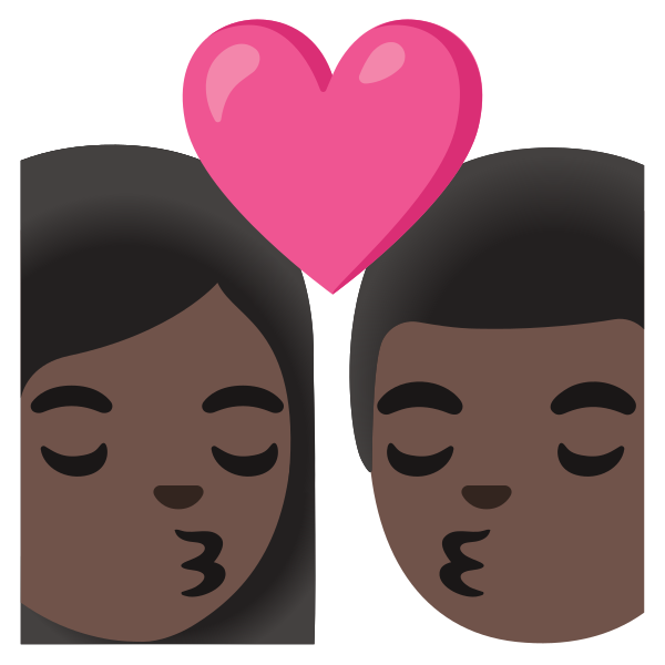 Emoji U1f469 1f3ff 200d 2764 200d 1f48b 200d 1f468 1f3ff