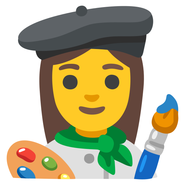Emoji U1f469 200d 1f3a8