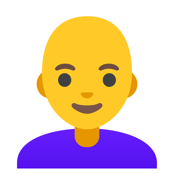 Emoji U1f469 200d 1f9b2