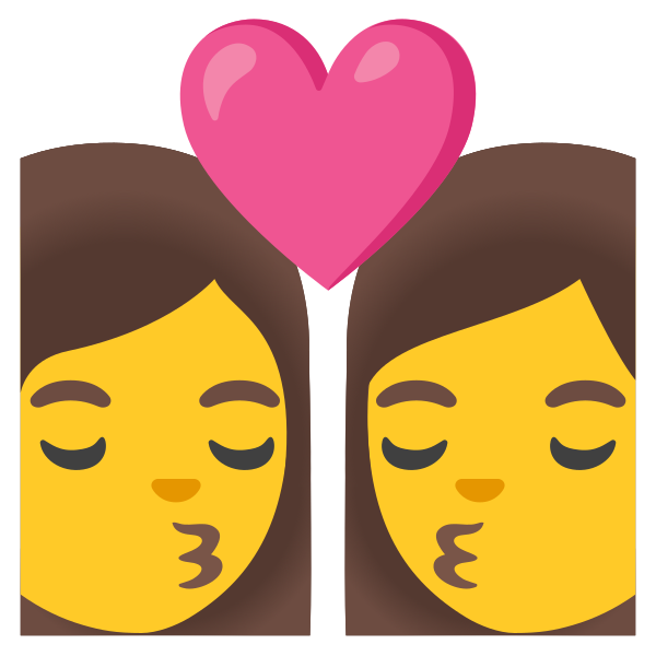 Emoji U1f469 200d 2764 200d 1f48b 200d 1f469