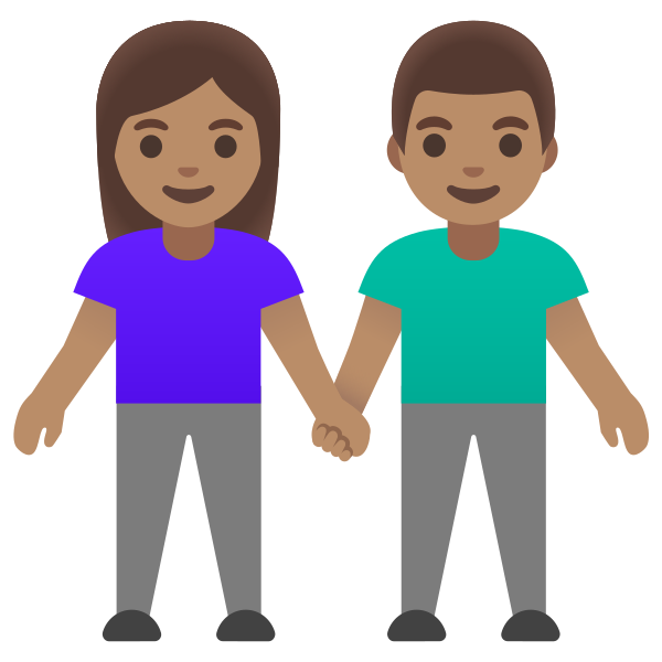 Emoji U1f46b 1f3fd