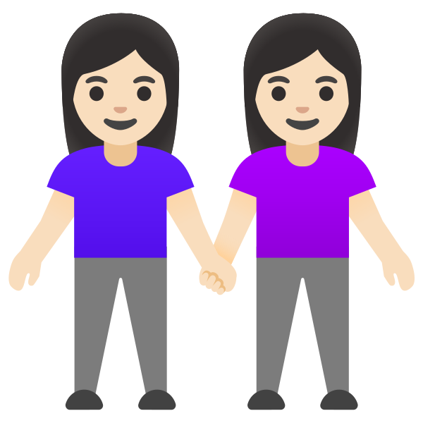 Emoji U1f46d 1f3fb