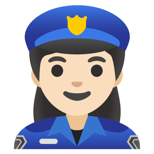Emoji U1f46e 1f3fb 200d 2640