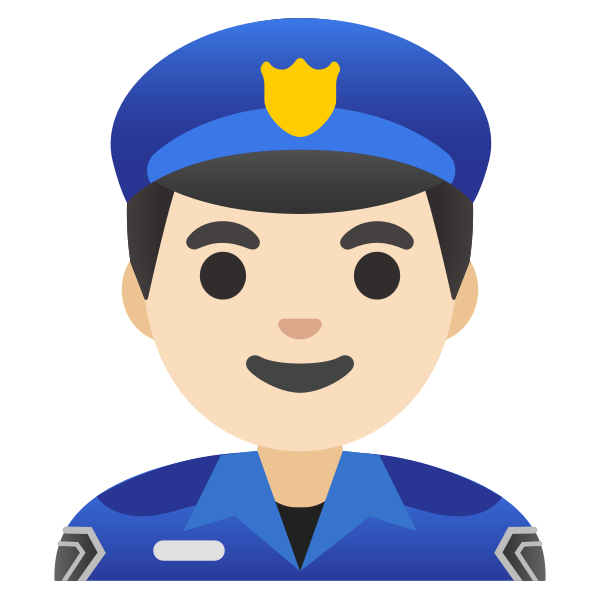 Emoji U1f46e 1f3fb 200d 2642