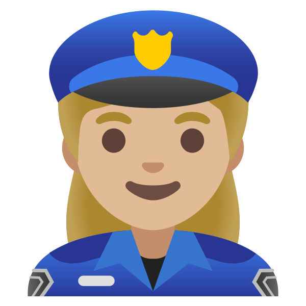Emoji U1f46e 1f3fc 200d 2640