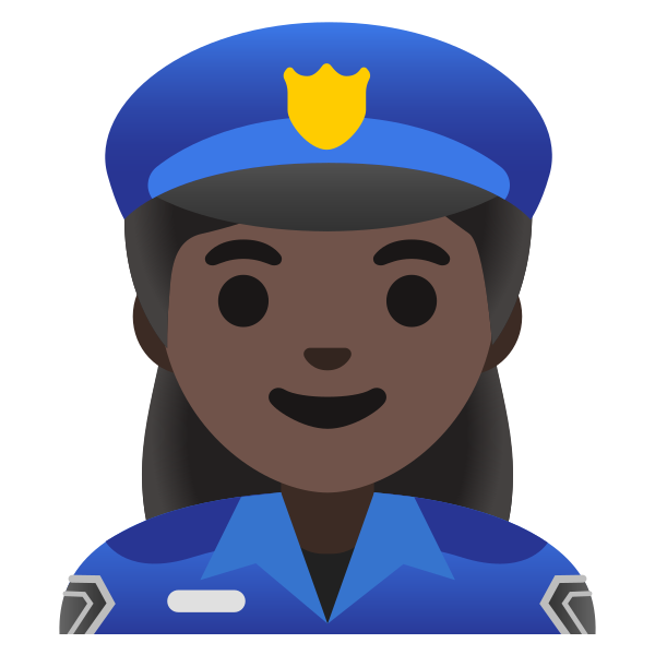 Emoji U1f46e 1f3ff 200d 2640