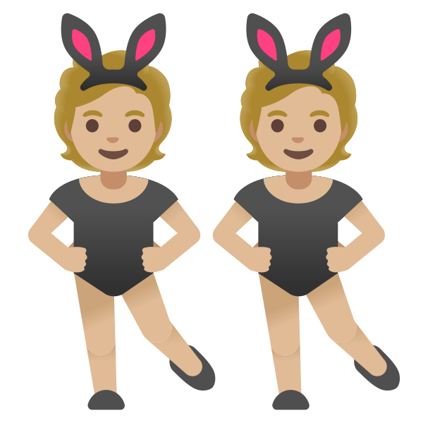 Emoji U1f46f 1f3fc