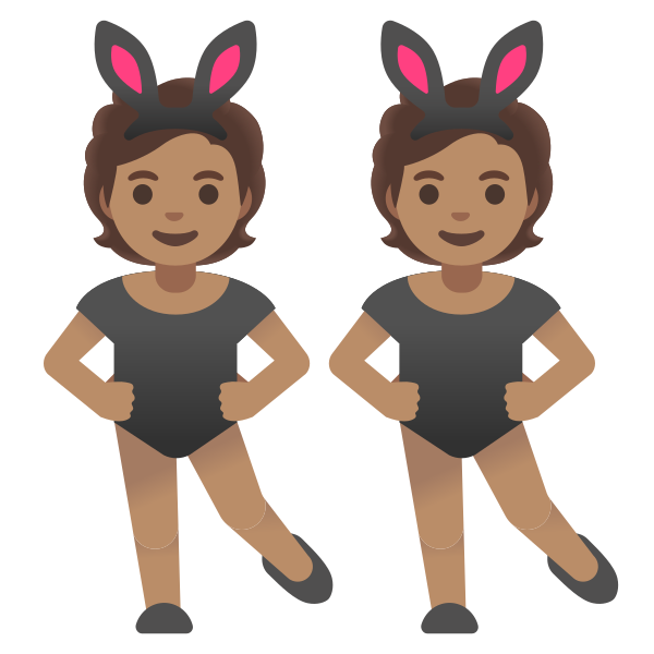 Emoji U1f46f 1f3fd