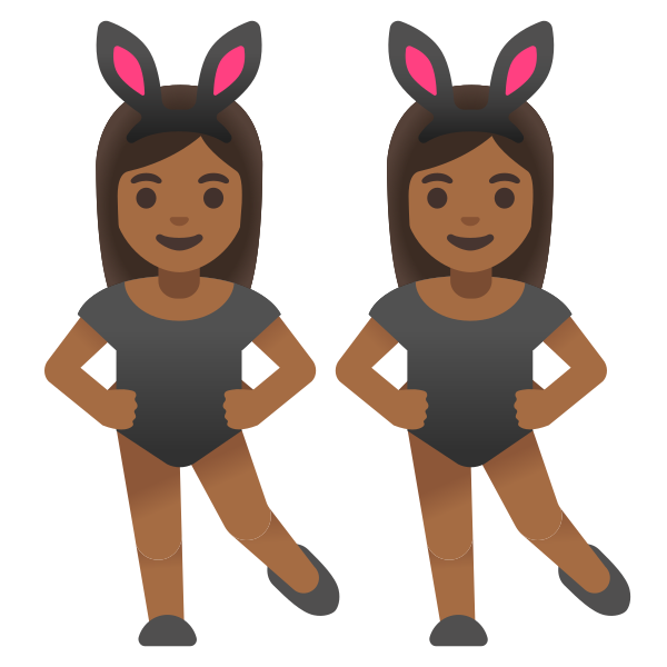 Emoji U1f46f 1f3fe 200d 2640