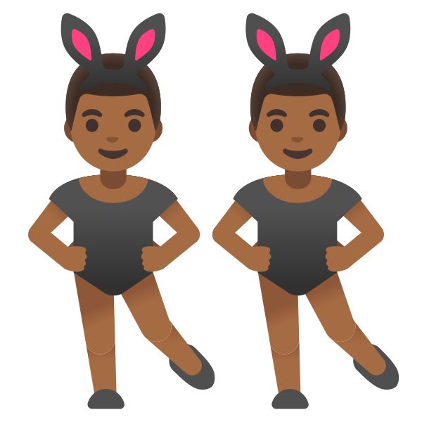 Emoji U1f46f 1f3fe 200d 2642