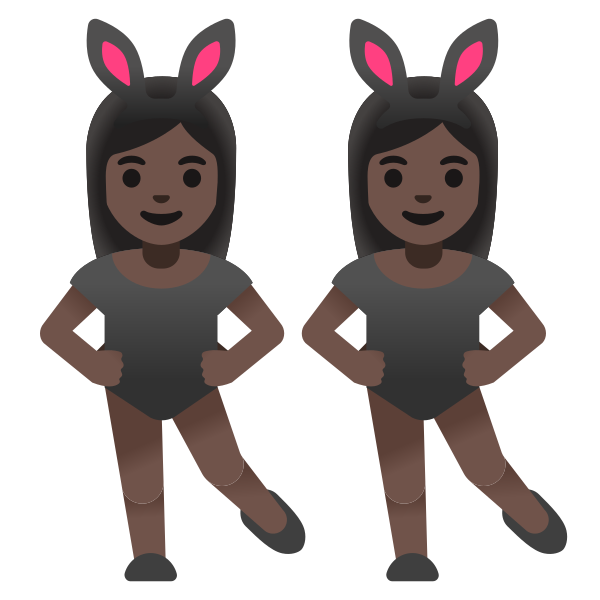 Emoji U1f46f 1f3ff 200d 2640